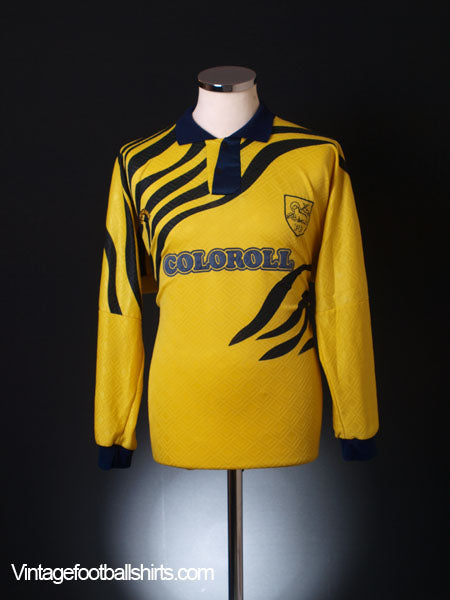 1992-93 Preston Match Worn Away Shirt #8 L/S L Football Shirt