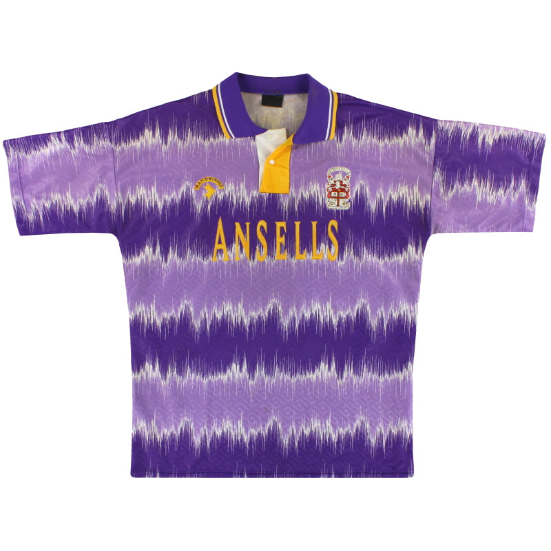 1992-93 Stoke City Away Shirt L Football Shirt