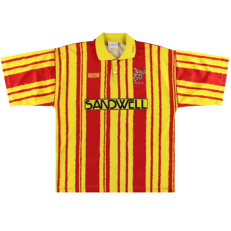 1992-93 West Brom Away Shirt L Football Shirt