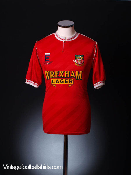 1992-93 Wrexham Home Shirt L Football Shirt