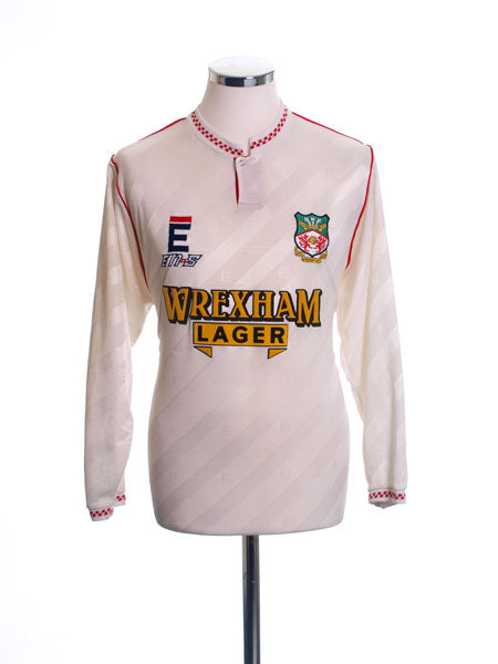 1992-93 Wrexham Match Issue Away Shirt #6 L/S L Football Shirt