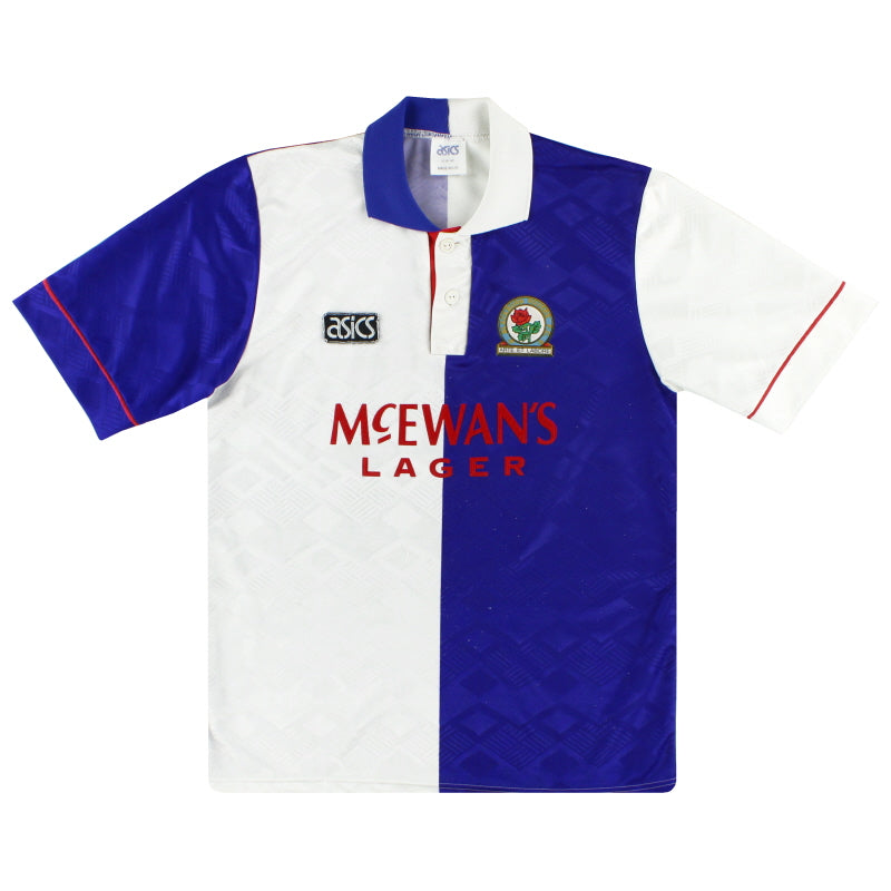 1992-94 Blackburn Asics Home Shirt *As New* L Football Shirt