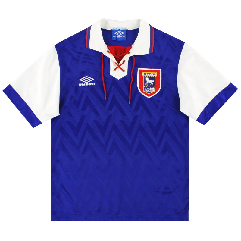 1992-94 Ipswich Umbro Home Shirt M Football Shirt