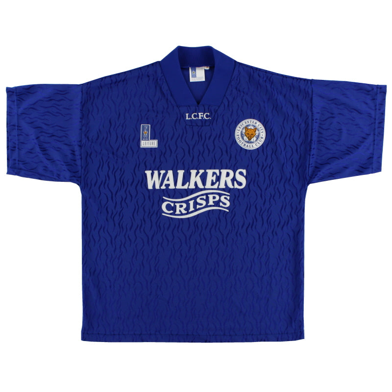 1992-94 Leicester Fox Leisure Home Shirt S Football Shirt