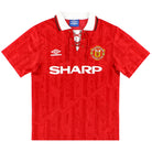 1992-94 Manchester United Umbro Home Shirt L Football Shirt