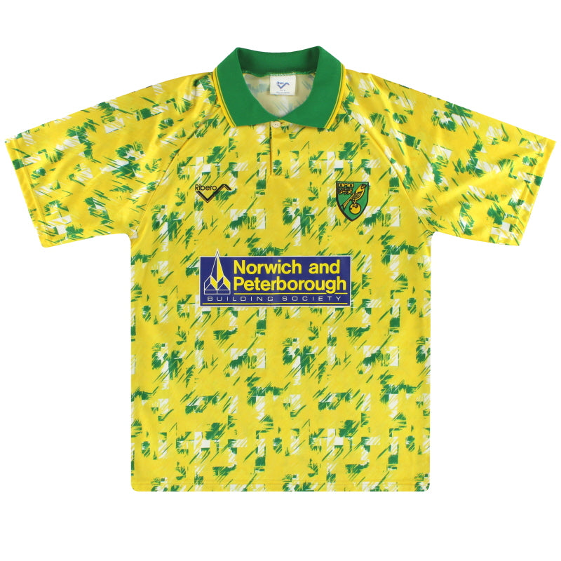 1992-94 Norwich City Home Shirt M Football Shirt