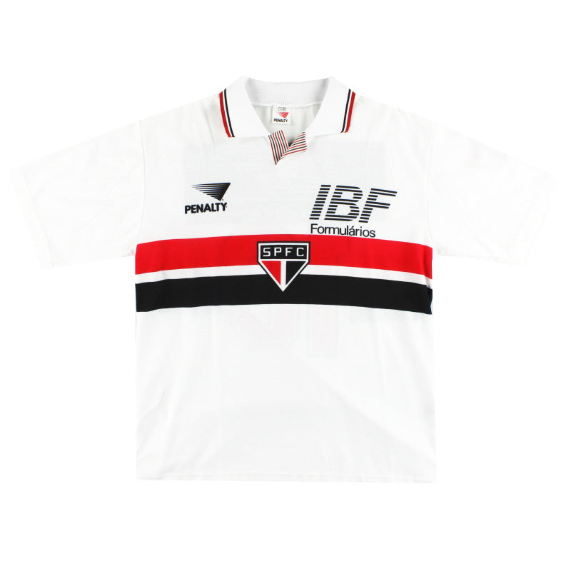 1992 Sao Paulo Home Shirt #10 L Football Shirt