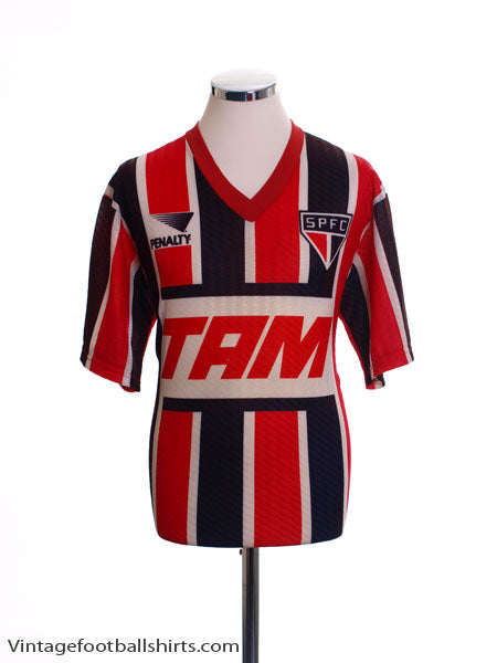 1992 Sao Paulo Home Shirt L Football Shirt