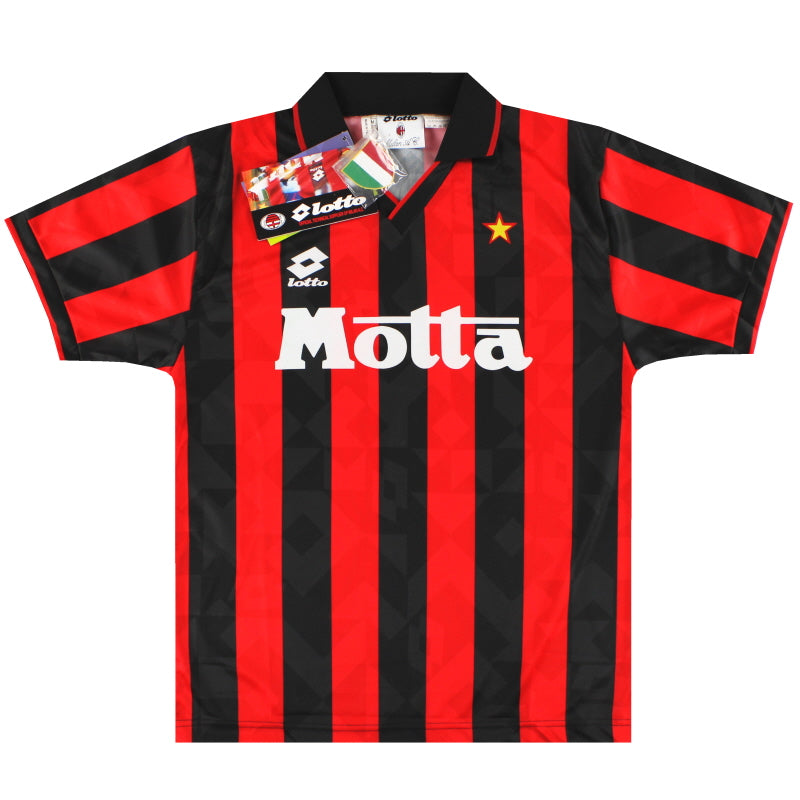 1993-94 AC Milan Lotto Home Shirt *w/tags* M Football Shirt