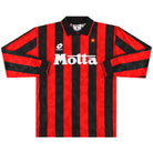 1993-94 AC Milan Lotto Home Shirt #9 L/S L Football Shirt