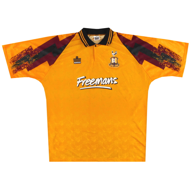 1993-94 Bradford City Admiral Home Shirt *Mint* XL Football Shirt