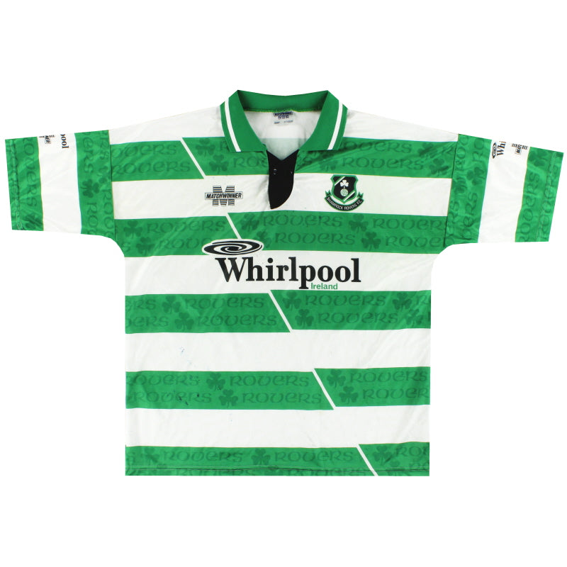 1993-94 Shamrock Rovers Matchwinner Home Shirt XL Football Shirt