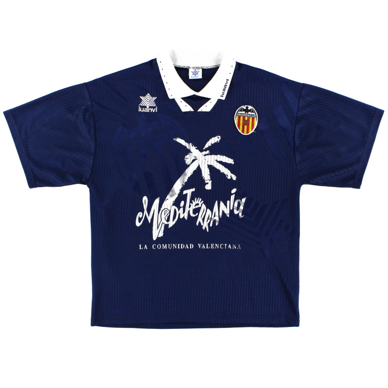 1993-94 Valencia Away Shirt L Football Shirt