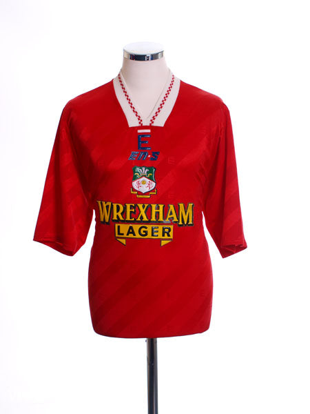 1993-94 Wrexham Home Shirt L Football Shirt