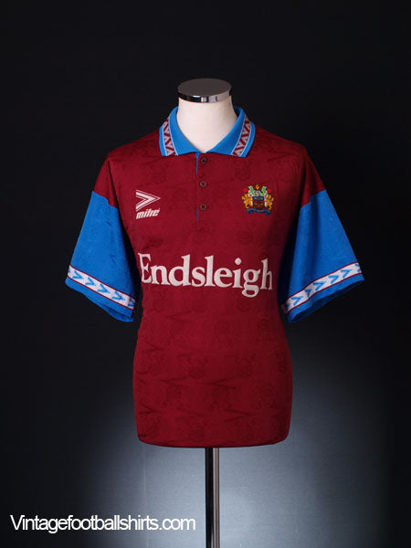 1993-95 Burnley Home Shirt L Football Shirt