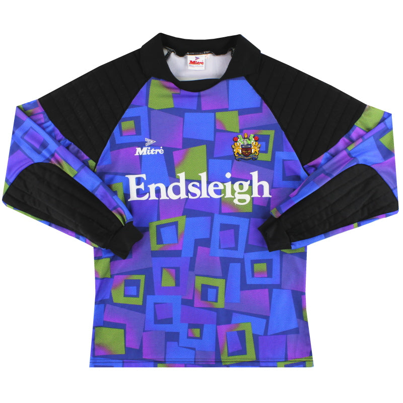 1993-95 Burnley Mitre Goalkeeper Shirt *Mint* M Football Shirt