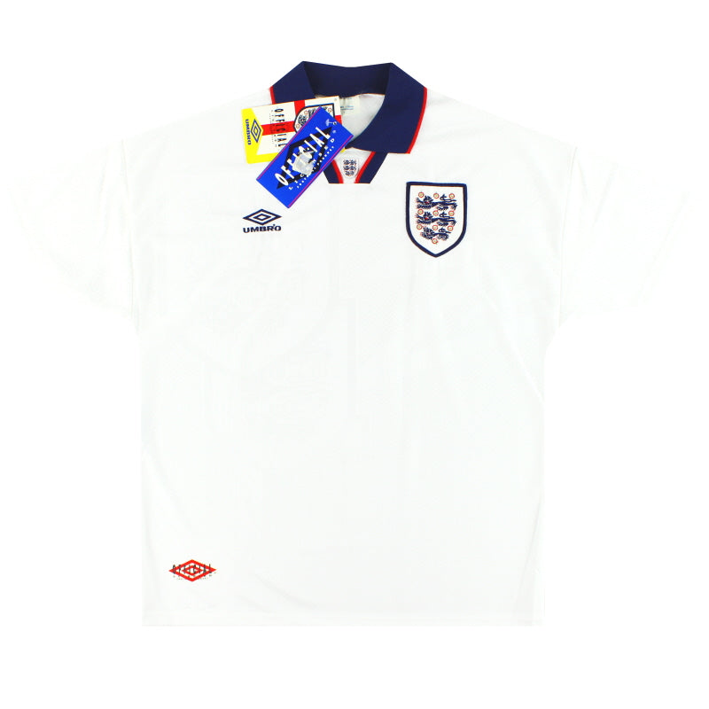 1993-95 England Umbro Home Shirt *w/tags* XL Football Shirt