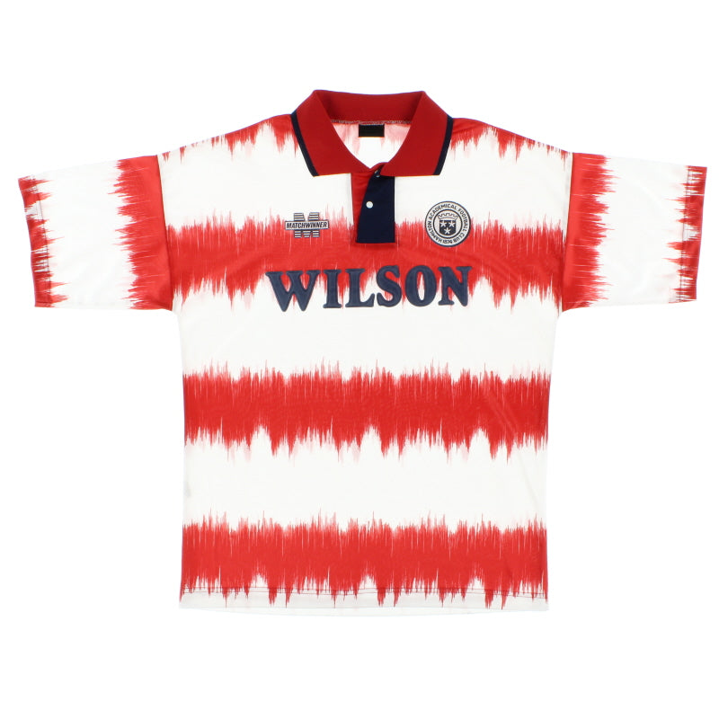 1993-95 Hamilton Academical Home Shirt L Football Shirt