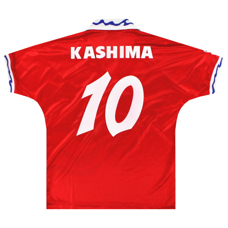 1993-95 Kashima Antlers Mizuno Home Shirt Kashima #10 *Mint* L | Vintage  Football Shirts