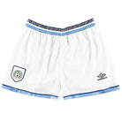 1993-95 Manchester City Umbro Home Shorts L Football Shorts