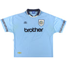 1993-95 Manchester City Umbro Home Shirt L Football Shirt