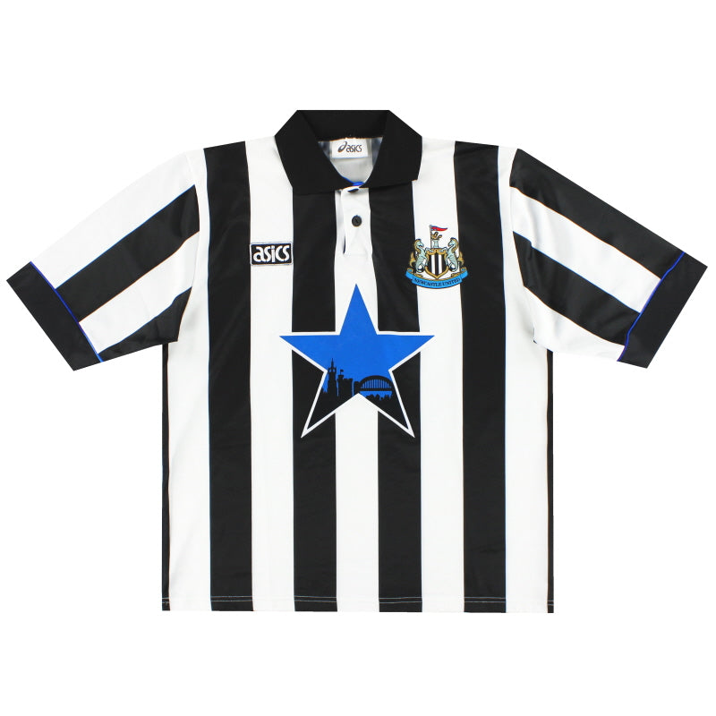 1993-95 Newcastle Asics Home Shirt *Mint* L Football Shirt