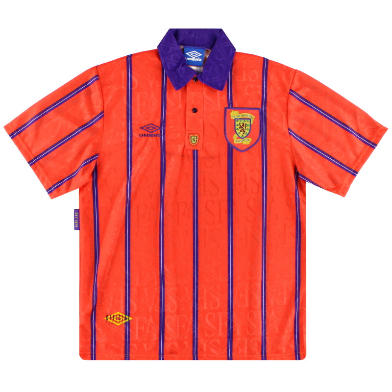 1993-95 Scotland Umbro Away Shirt XL Football Shirt