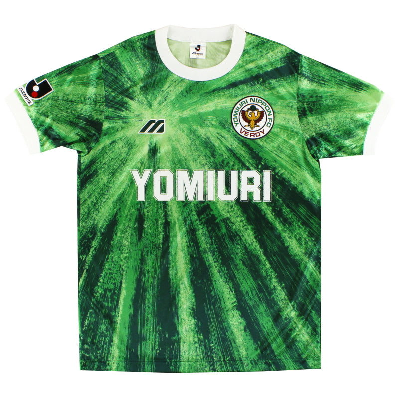 1993-95 Verdy Kawasaki Mizuno Home Shirt L Football Shirt