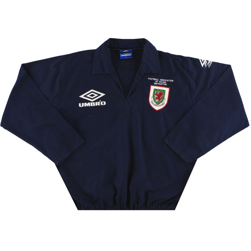 1993-95 Wales Umbro Instructor Drill Top XL Training Top