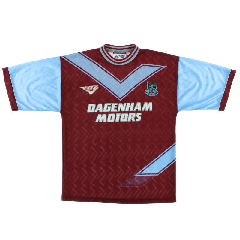 1993-95 West Ham Home Shirt M Football Shirt