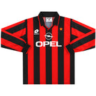 1994-95 AC Milan Lotto Home Shirt L/S Y Football Shirt