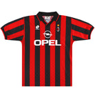 1994-95 AC Milan Lotto Player Issue Home Shirt L Football Shirt