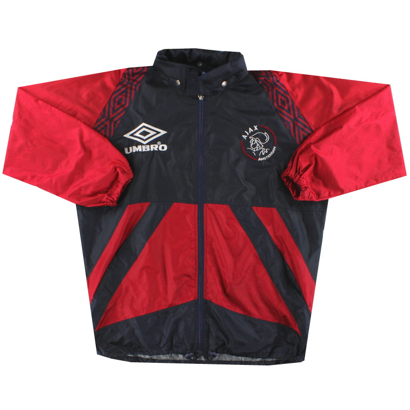 1994-95 Ajax Umbro Hooded Rain Jacket S Jacket