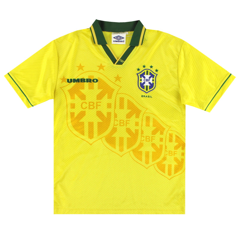 1994-95 Brazil Umbro Home Shirt M Football Shirt