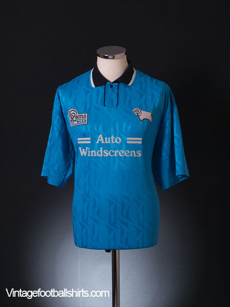 1994-95 Derby County Away Shirt L Football Shirt