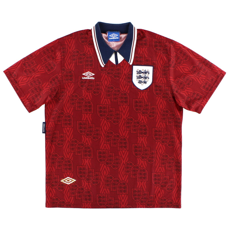 1994-95 England Umbro Away Shirt XL Football Shirt