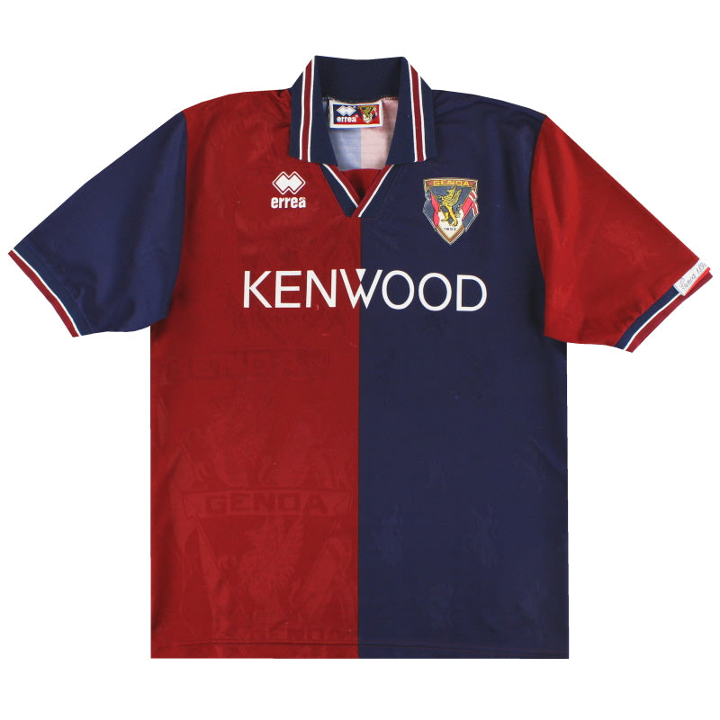 1994-95 Genoa Errea Home Shirt M Football Shirt