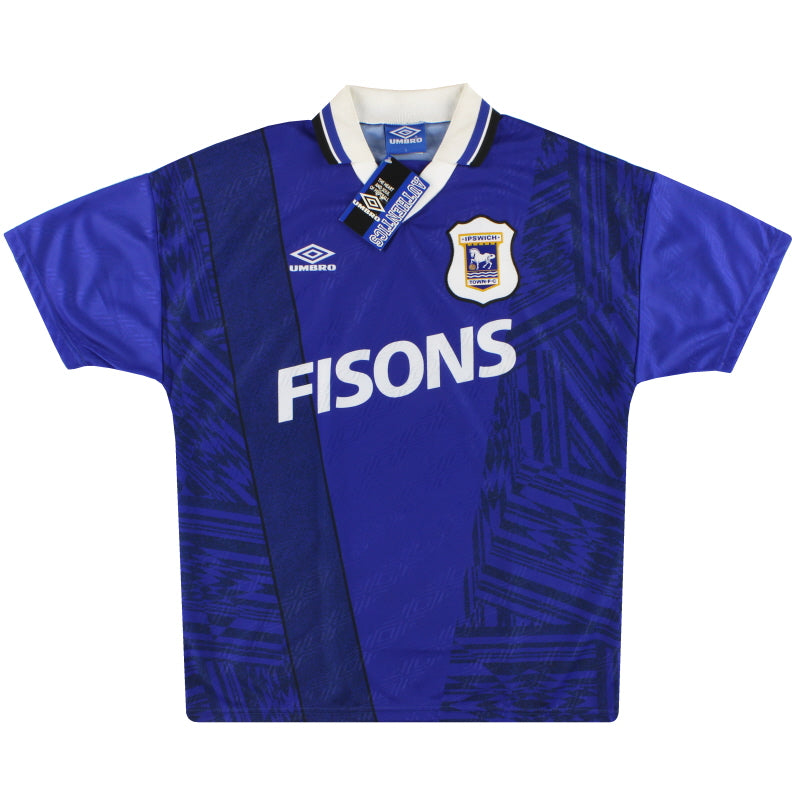 1994-95 Ipswich Umbro Home Shirt *w/tags* L Football Shirt