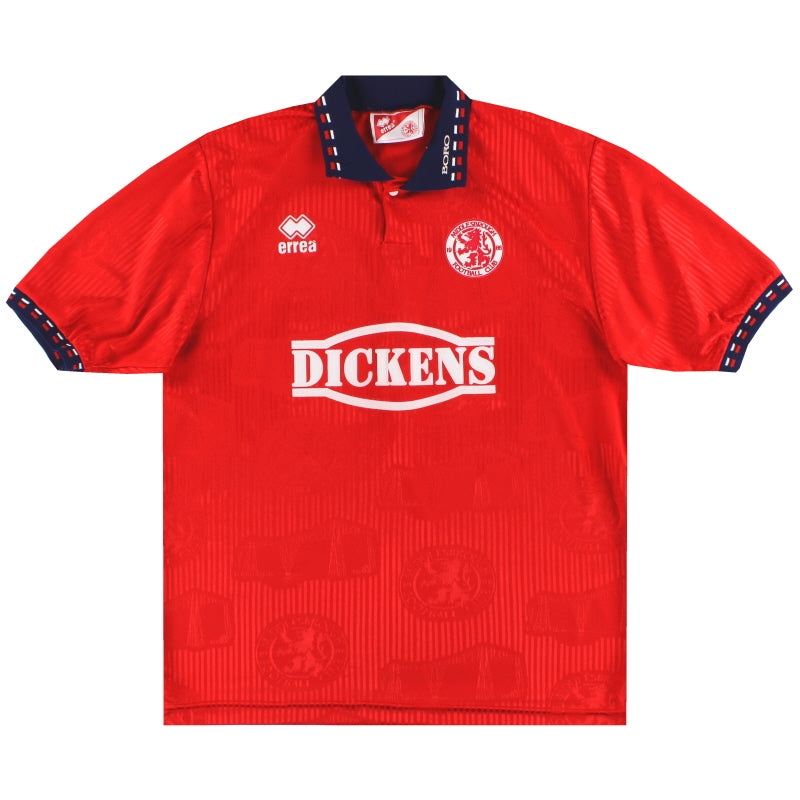 1994-95 Middlesbrough Errea Home Shirt S Football Shirt