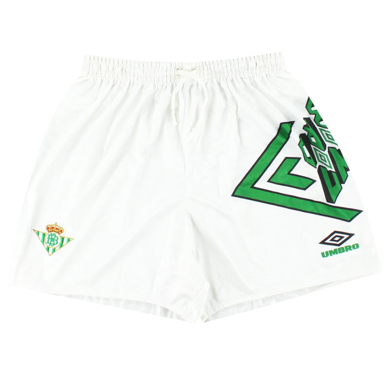 1994-95 Real Betis Umbro Home Shorts *As New* L Football Shorts