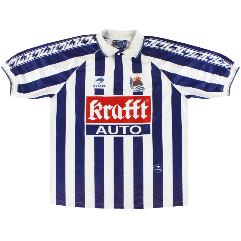 1996-98 Real Sociedad Astore Home Shirt XL Football Shirt