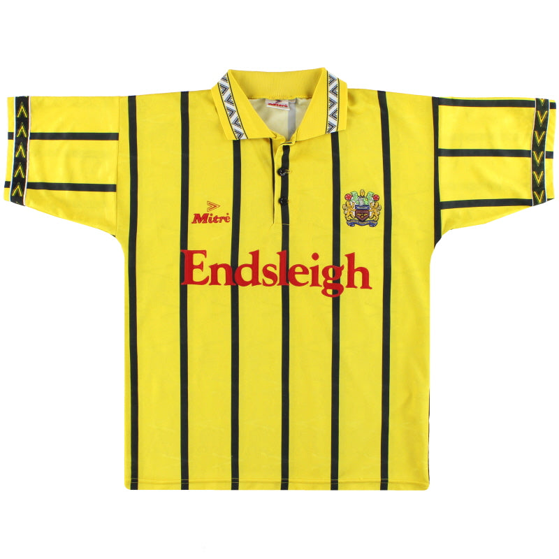 1994-96 Burnley Mitre Away Shirt M Football Shirt