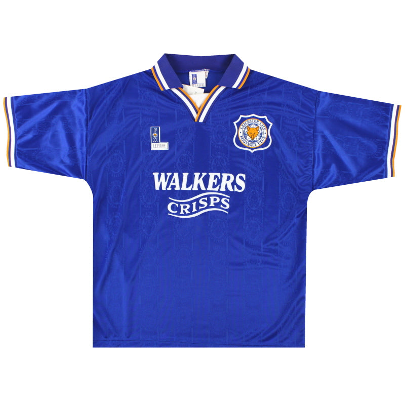 1994-96 Leicester Fox Leisure Home Shirt *w/tags* L  Football Shirt