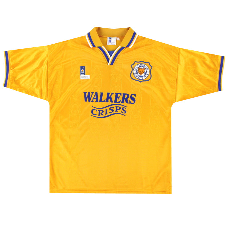 1994-96 Leicester Fox Leisure Away Shirt *As New* L Football Shirt