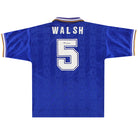 1994-96 Leicester Home Shirt Walsh #5 L Football Shirt