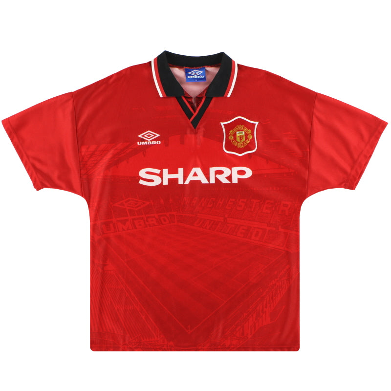 1994-96 Manchester United Umbro Home Shirt XL Football Shirt