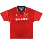 1994-96 Manchester United Umbro Home Shirt L Football Shirt