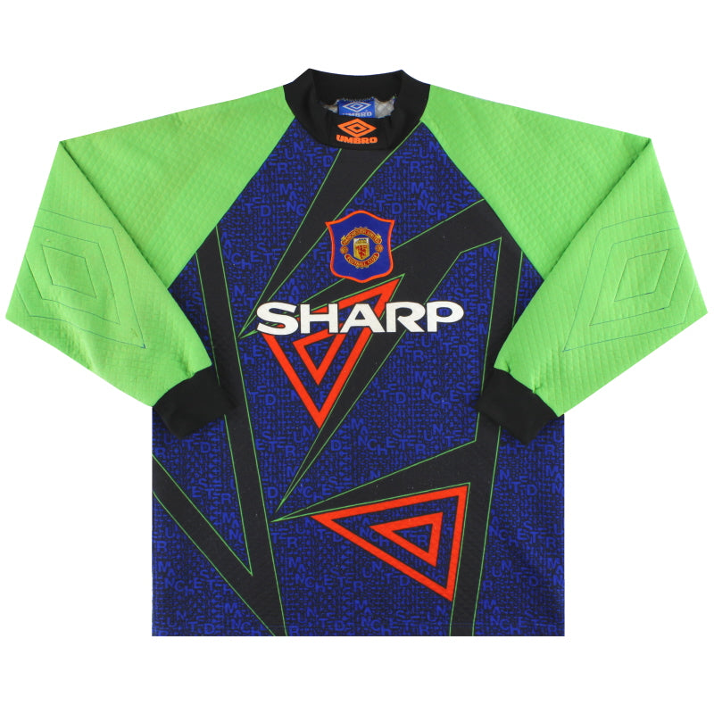 1994-96 Manchester United Umbro Goalkeeper Shirt M Football Shirt