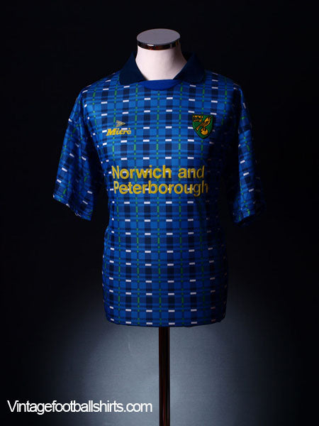 1994-96 Norwich City Away Shirt *BNWT* L Football Shirt