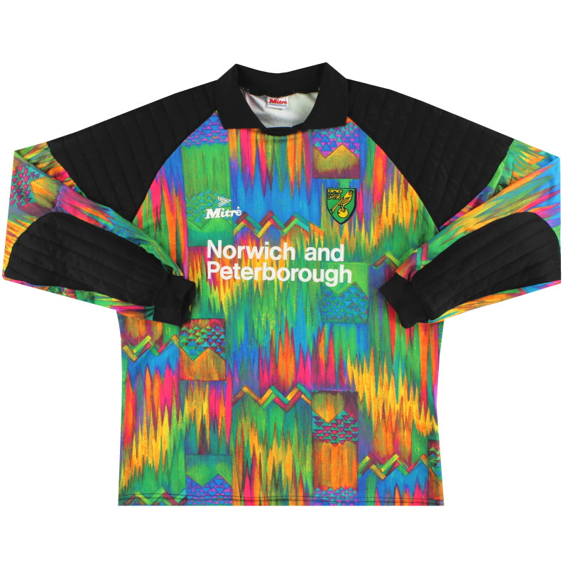 1994-96 Norwich City Mitre Goalkeeper Shirt XL Football Shirt